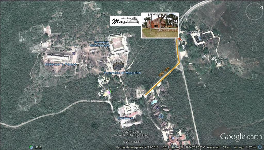 La Casa Del Mago Bed & Breakfast Uxmal Exterior photo